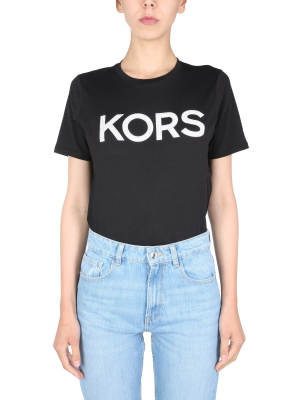 Michael Michael Kors Embellished Logo T-shirt