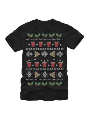 Men's Lost Gods Ugly Christmas Pong T-shirt