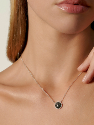 Classic Chain Silver Round Pendant Necklace