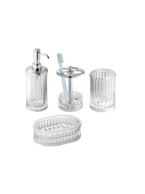 Alston Bath Accessory Set - Clear - Interdesign