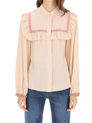 See By Chloé Ruffled Long-sleeve Blouse