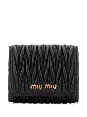 Miu Miu Matelassé Trifold Wallet