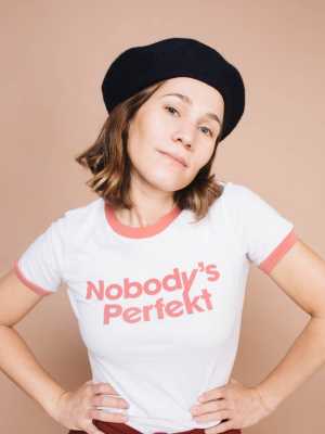 Nobody's Perfekt Ringer Tee For Women