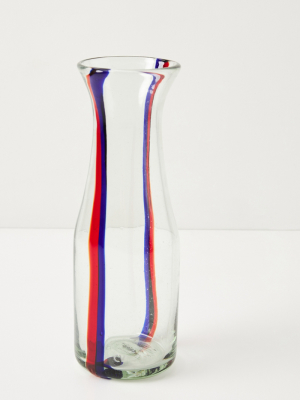 Clare V. For Anthropologie Striped Glass Carafe