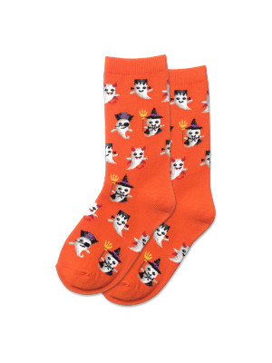 Kid's Costume Ghosts Crew Socks