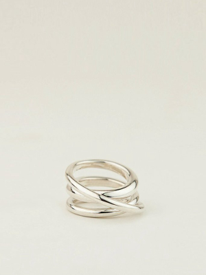 Silver Trois Ring