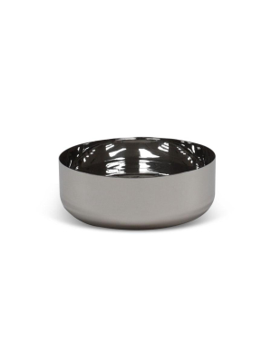 Modern Medium Bowl In Stainless Steel