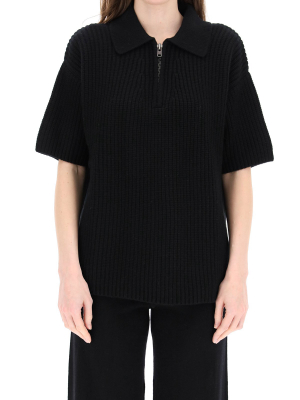 Loulou Studio Zip-up Knitted Jumper