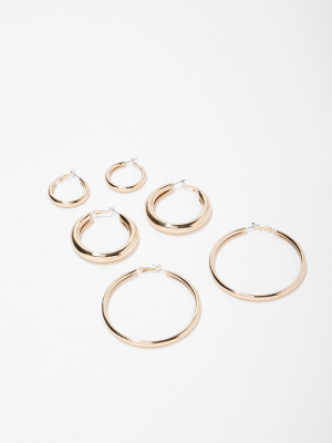 Hoop Earrings Set