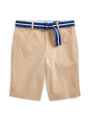 Slim Fit Belted Chino Short