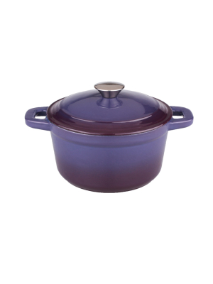 Berghoff Neo 7 Qt Cast Iron Round Covered Casserole, Purple