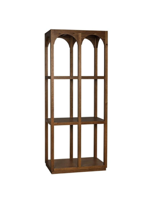 Noir Arco Shelf - Dark Walnut