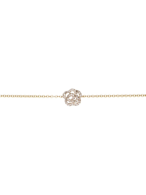 Diamond Rose Chain Bracelet