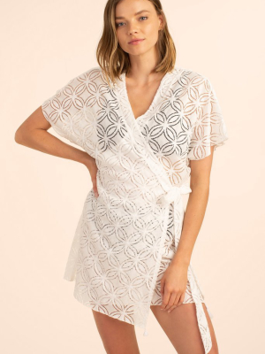 Pacheco Wrap Crochet Dress