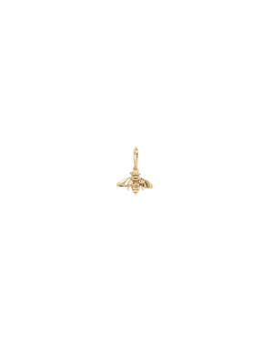 14k Single Bumble Bee Charm