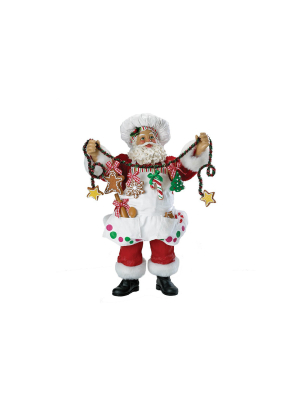 Kurt Adler 12" Fabriche Christmas Chef Santa