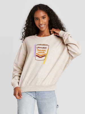 Women's Maruchan Ramen Graphic Sweatshirt - Beige