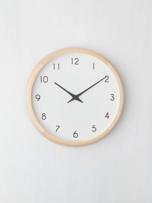 Beech Wood Clock 11.5"