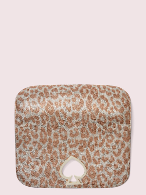 Make It Mine Metallic Leopard Flap