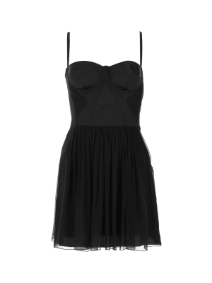 Alberta Ferretti Chiffon Mini Dress