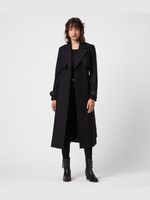 Sage Cotton Trench Coat Sage Cotton Trench Coat