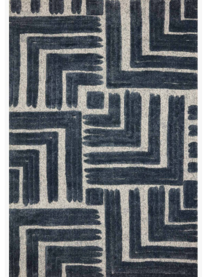 Blu Home Hagen Rug - Blue/white