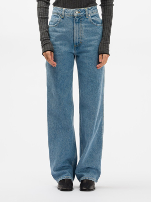 Wide Leg Jeans In True Blue