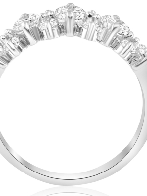 Pompeii3 1 1/4 Ct Diamond Wedding Anniversary Ring 14k White Gold