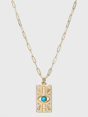 Evil Eye Necklace - Turquoise