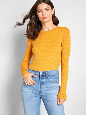 Rightly Ribbed Pullover Sweater