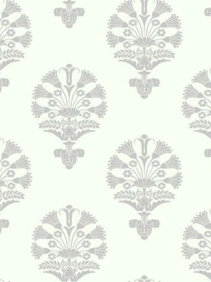 Luxor Wallpaper In Grey From The Silhouettes Collection By York Wallcoverings