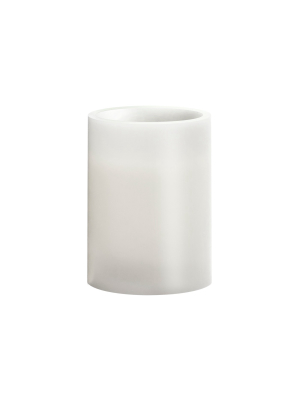 3" X 4" Vanilla Scented Led Pillar Candle White - Made By Design™