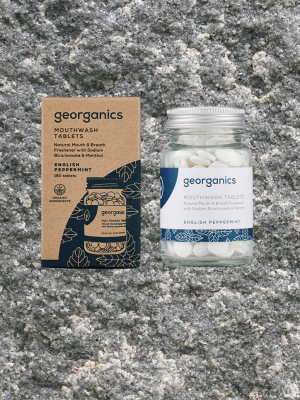 English Peppermint Toothpaste Tablets  - Georganics