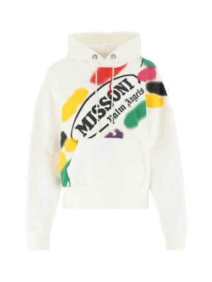 Palm Angels X Missoni Logo Print Hoodie