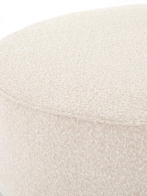 Sinclair Large Round Ottoman, Knoll Natural