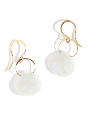 Moonstone Single Drop Earrings