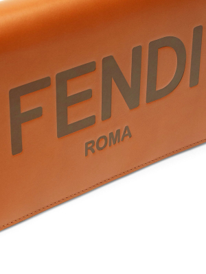 Fendi Roma Lettering Chain Wallet