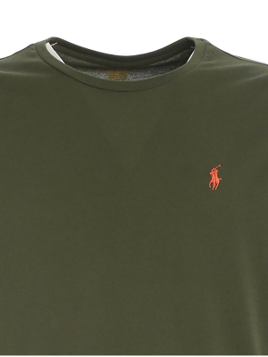 Polo Ralph Lauren Logo Embroidered Round Neck T-shirt