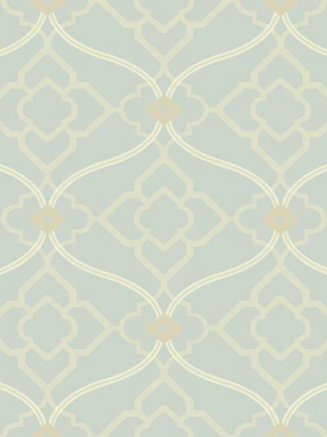 Zuma Wallpaper In Grey-blue Design By Candice Olson For York Wallcoverings