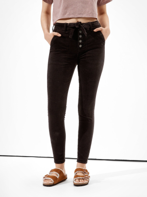 Ae Super High-waisted Corduroy Jegging