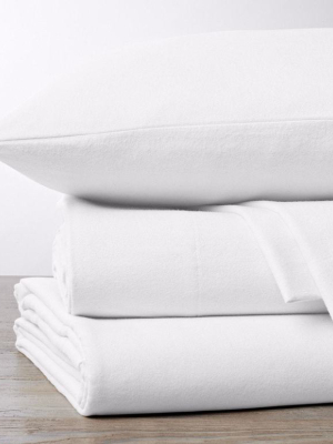 Cloud Brushed Flannel Sheet Set - Alpine White