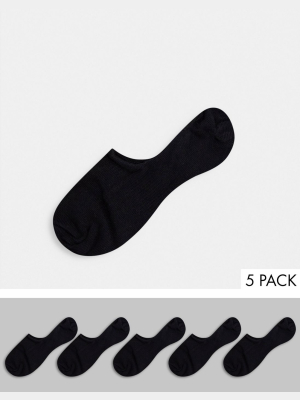 Asos Design 5 Pack No Show Shoe Liner
