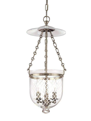 Hampton 3 Light Pendant Historic Nickel