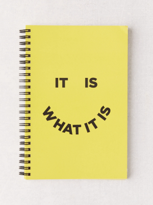 Deny Graphic Print Notebook