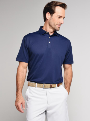 Peter Millar Crown Sport Men's Solid Stretch Mesh Polo