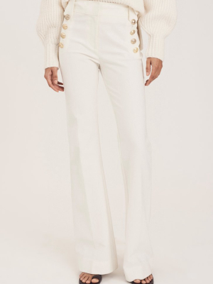 Robertson Flare Trousers - Soft White