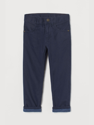 Lined Twill Pants