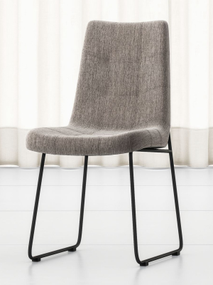 Naomi Dempsey Flannel Tufted Dining Chair