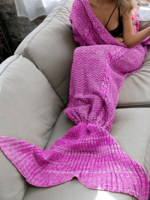 Soft Crochet Mermaid Blanket