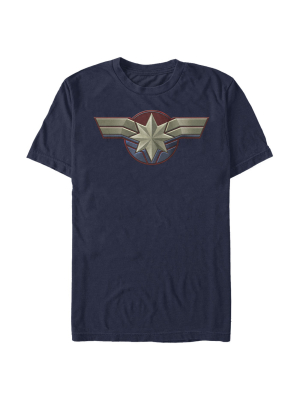 Men's Marvel Captain Marvel Simple Star Symbol T-shirt